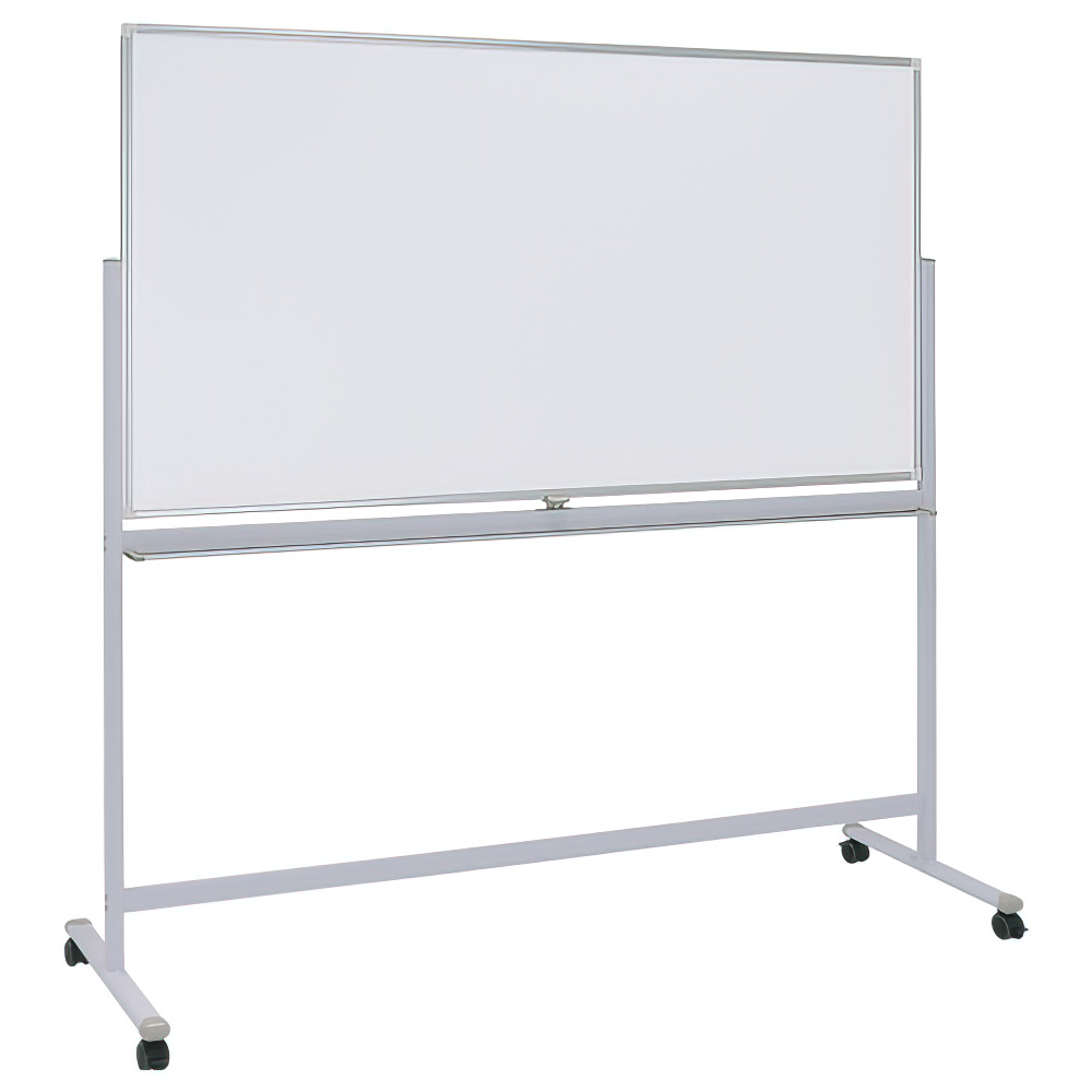 両面脚付きホーロー板面ホワイトボード 無地 幅1800 高さ905 WHR-1890