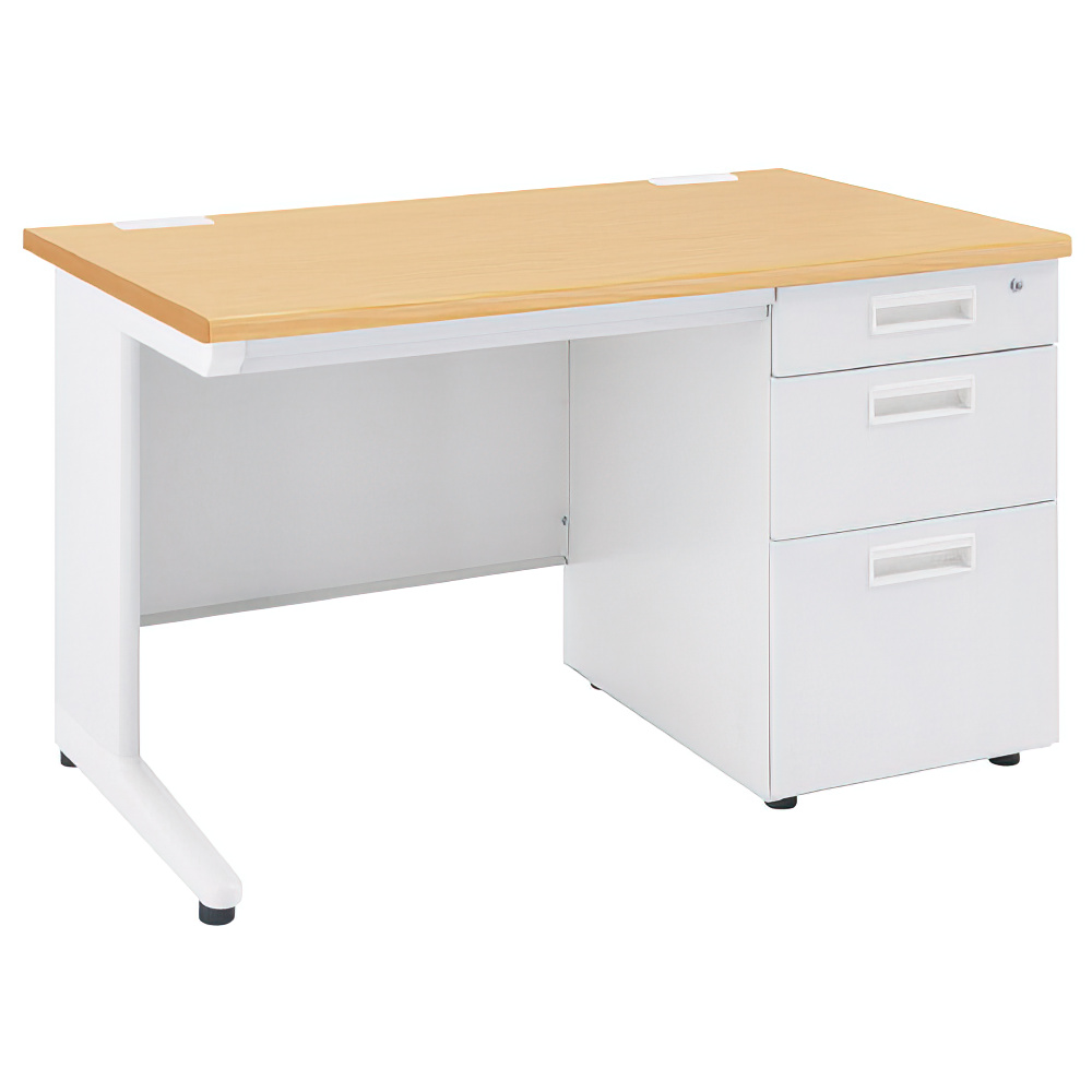 事務用ナチュラル片袖机 幅1400 奥行700 高さ700 KDN-147S 通販