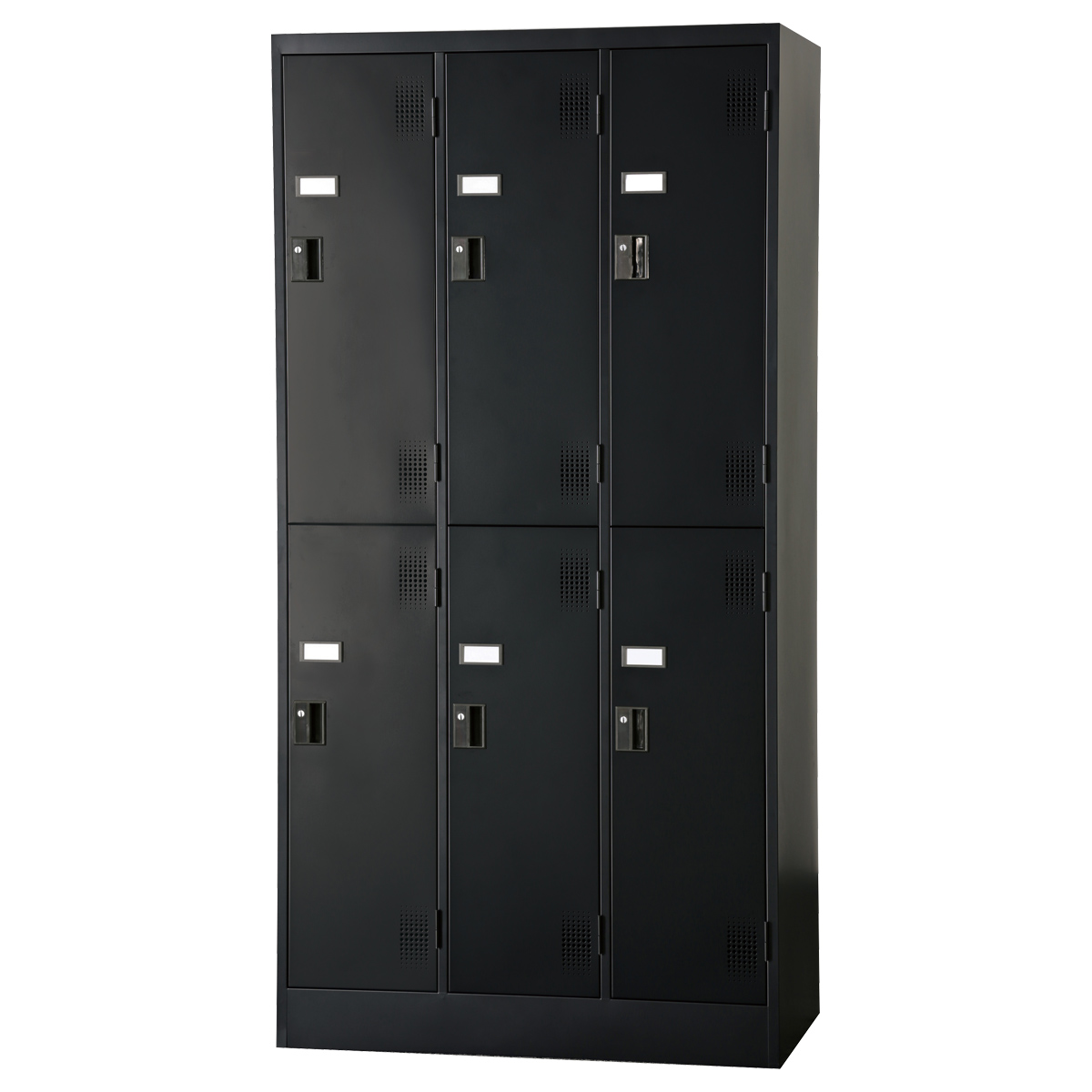 シリンダー錠式 3列2段6人用ロッカー TLKシリーズ 幅900 奥行515 高さ