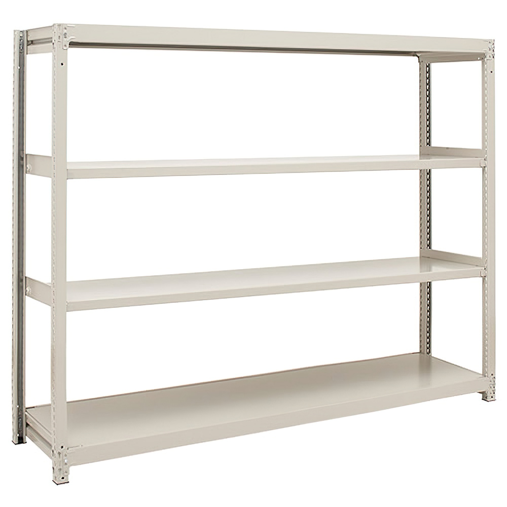 4段中軽量スチールラック 高さ1200 幅1200 奥行600 2LS4460-4 通販