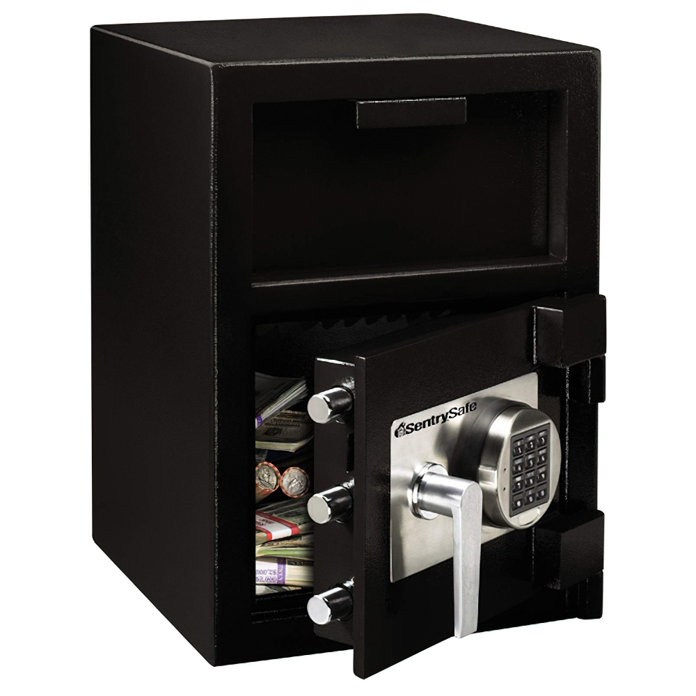 テンキー式 投入金庫 26.6L 幅355 奥行392 高さ508 DHK-074E 通販