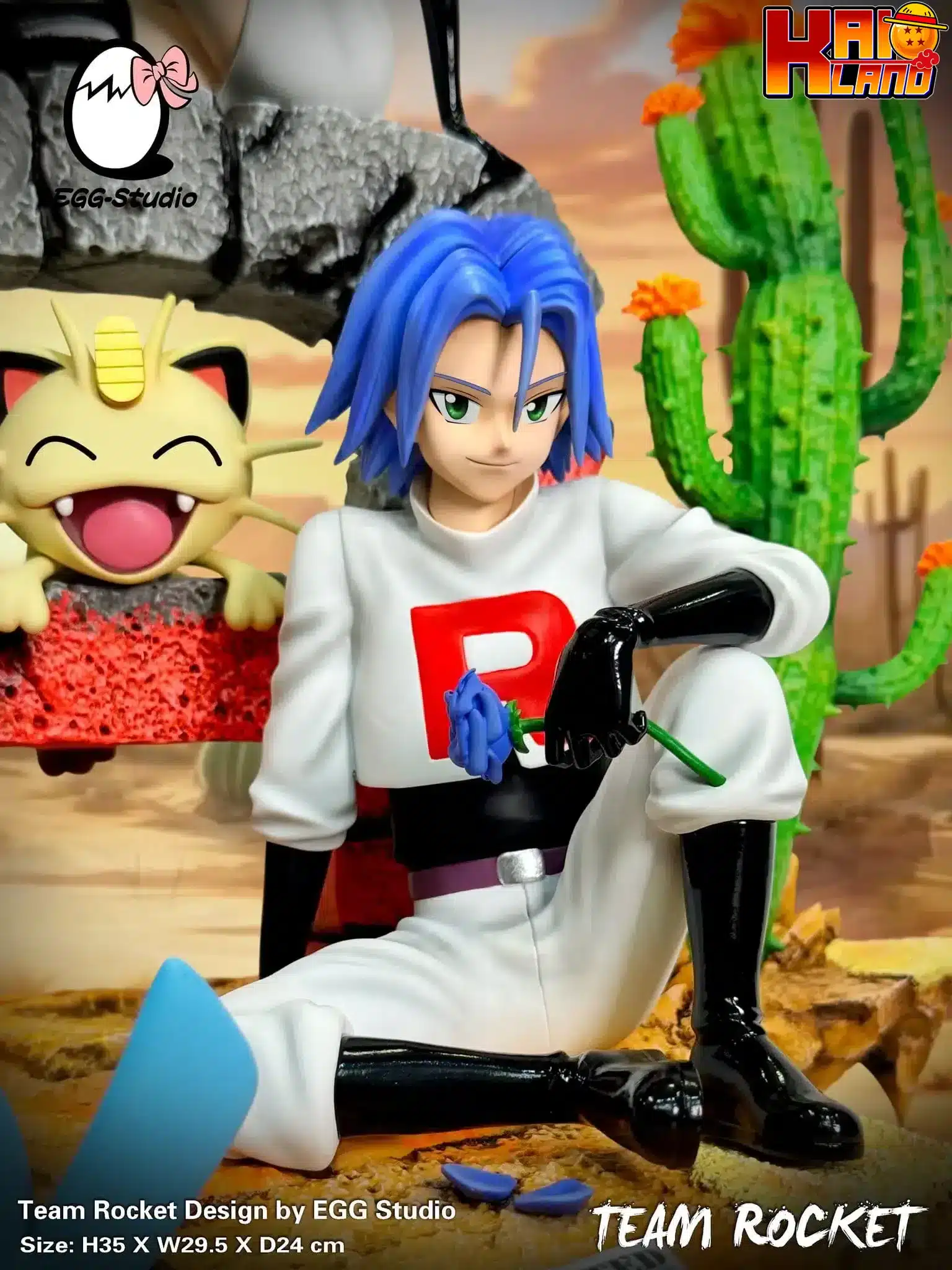 Pokemon EGG Studio Team Rocket V2 Resin Statue - Kaioland