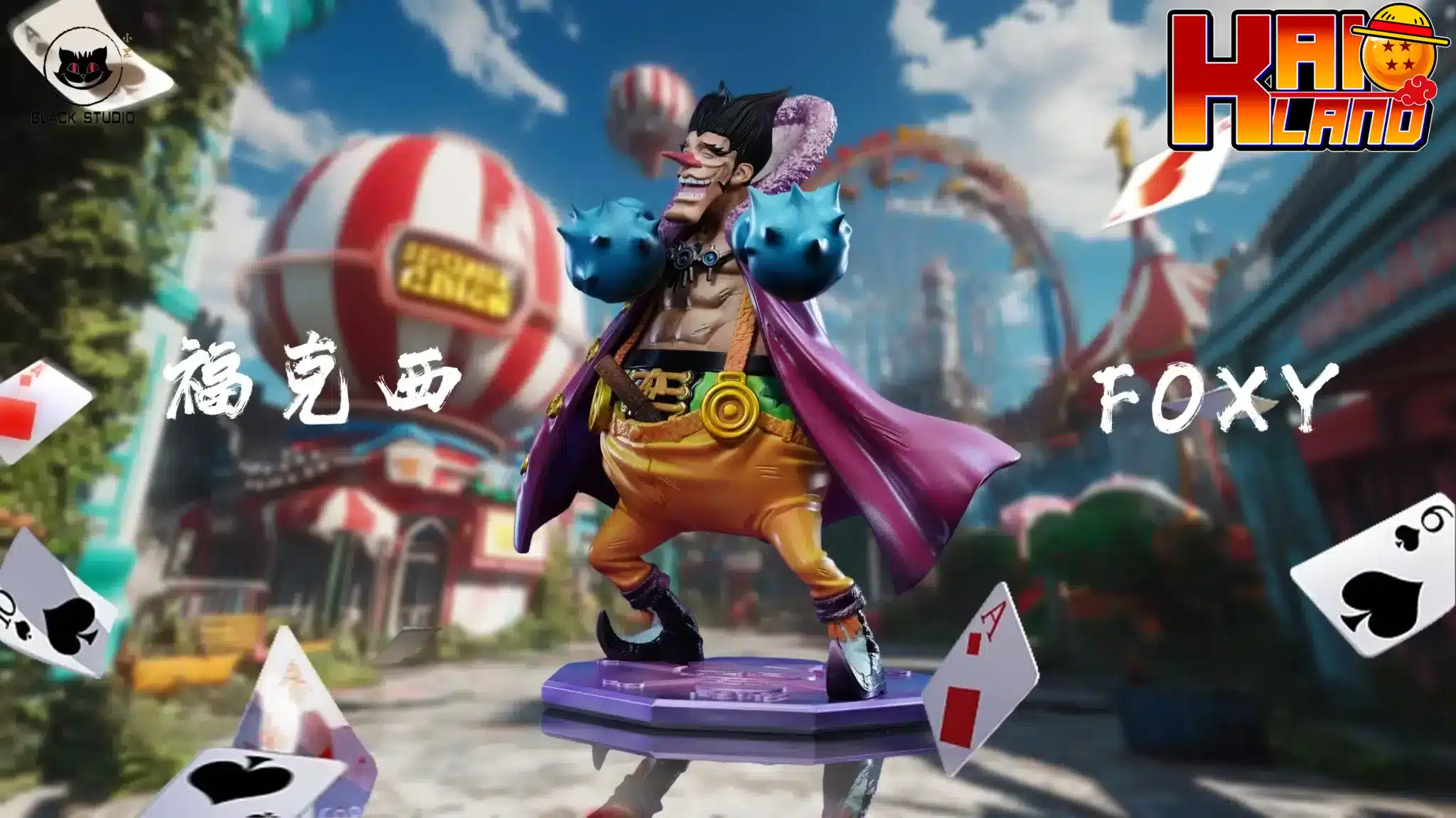 ワンピース ブラックスタジオ フォクシー 樹脂製スタチュー - Kaioland