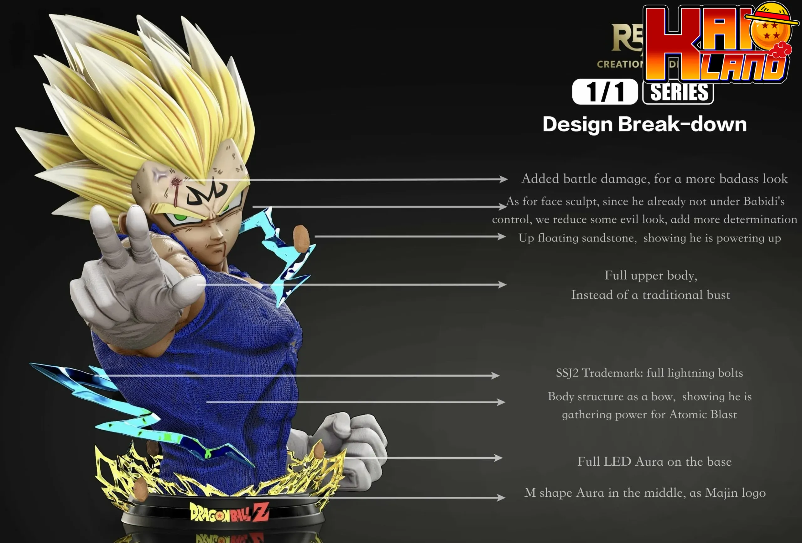 ドラゴンボール リアル クリエーション スタジオ 魔人ベジータ