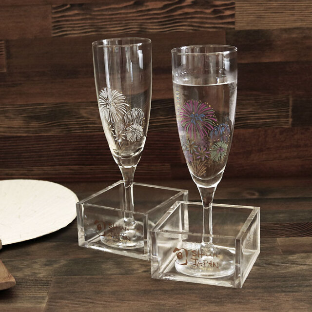 冷感花火 こぼしスパークリングペアセット 箱入 | 丸モ高木陶器