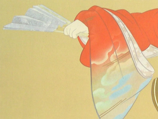 上村松園 掛け軸 『序の舞』 送料無料 【掛軸】【一間床・半間床