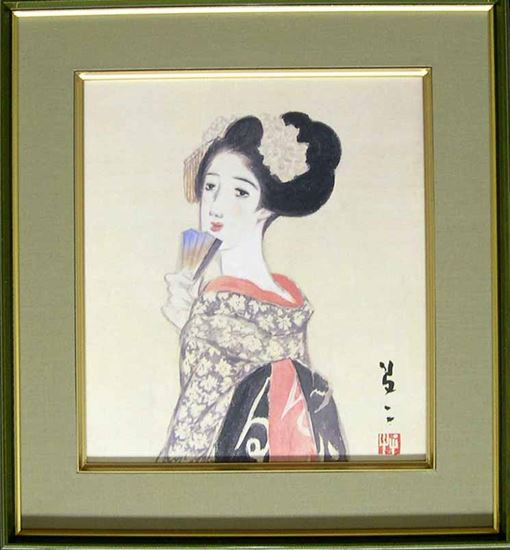 竹久夢二 絵画（色紙額） 美人画 送料無料 商品詳細 掛け軸の販売