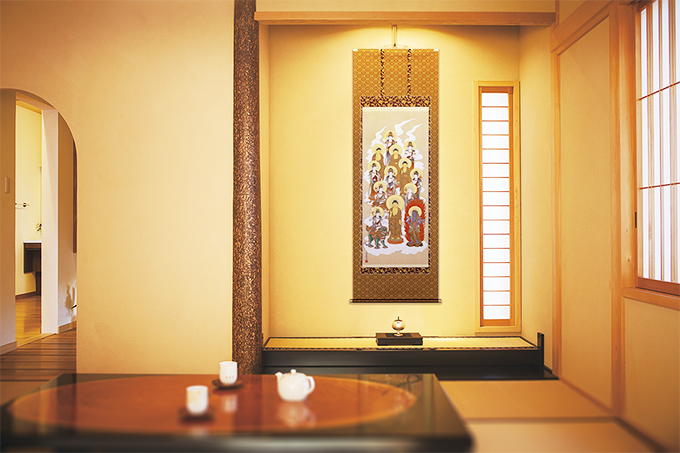 夜桜 月村華渓 尺八立！ 春 - 掛け軸（掛軸）販売通販なら掛け軸総本家