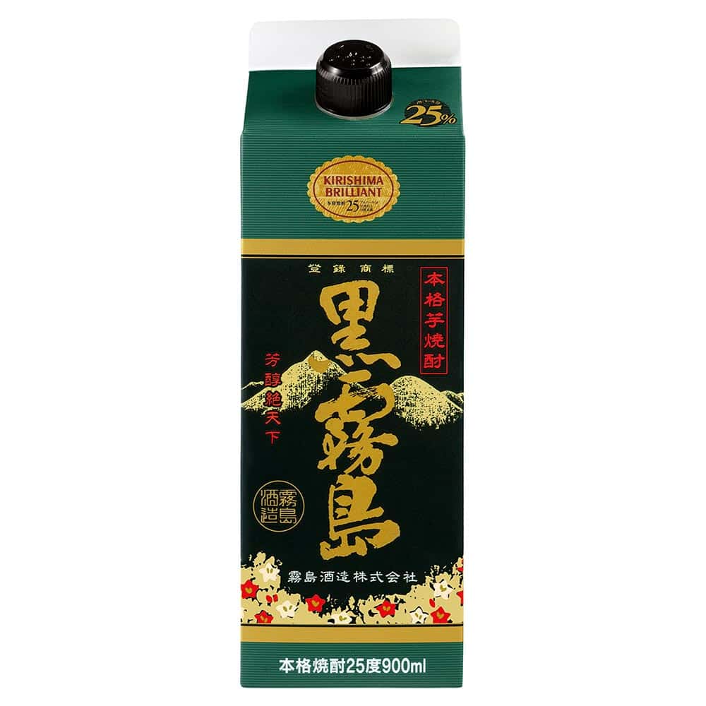 黒霧島 芋 25° 900ml｜格安・安いお酒の通販／配達ならカクヤス