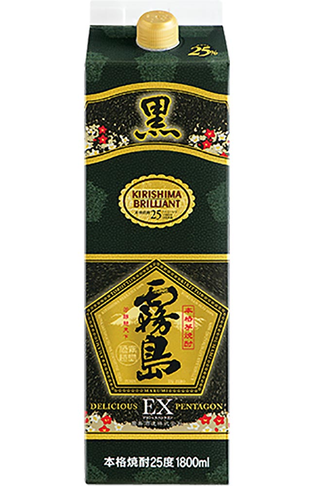 1307 黒霧島 芋 25度1.8Lパック 1ケ一ス( 6本入) 黒霧島 芋焼酎 25度