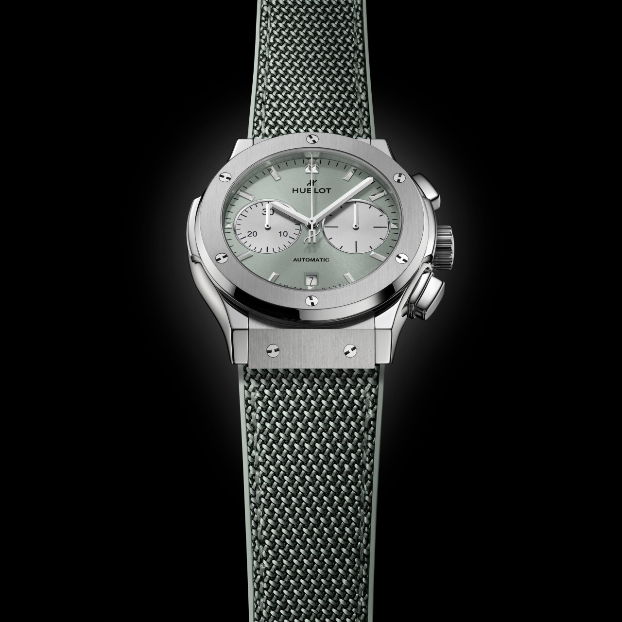 クラシック・フュージョン クロノグラフ チタニウム セージグリーン