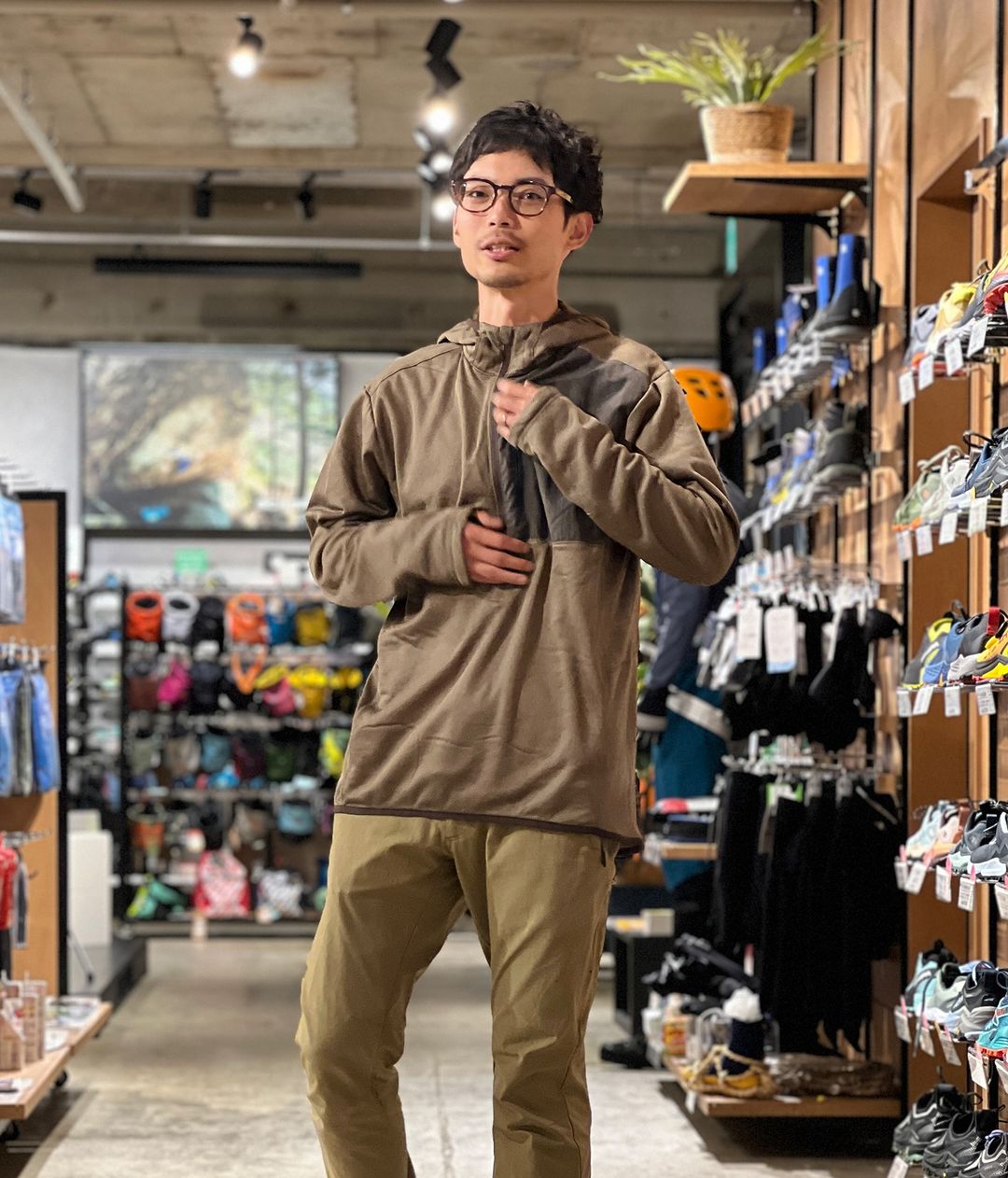 STATIC スタティック ADRIFT HALF ZIP HOODY アドリフト ハーフジップ