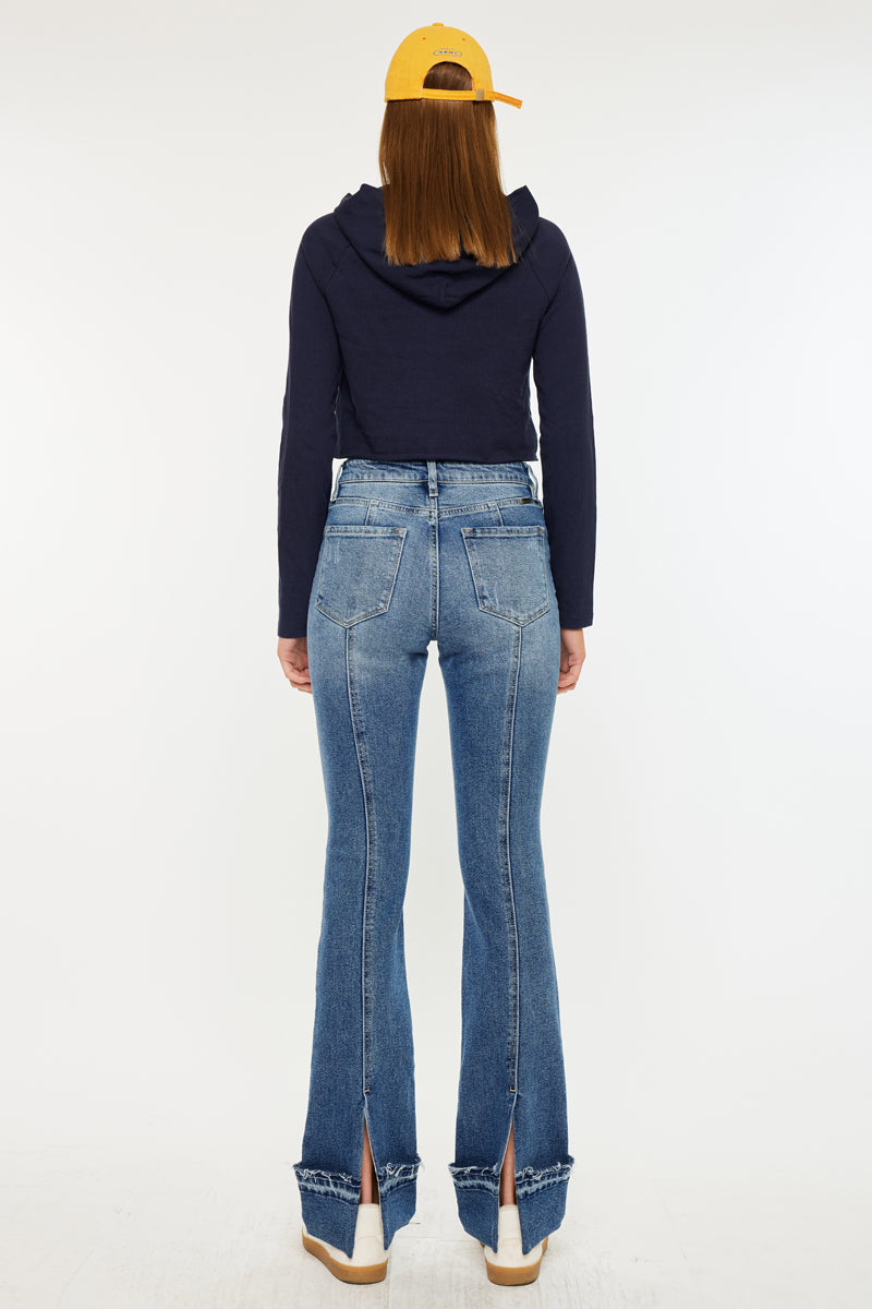 Donna High Rise Bootcut Jeans – Kancan USA