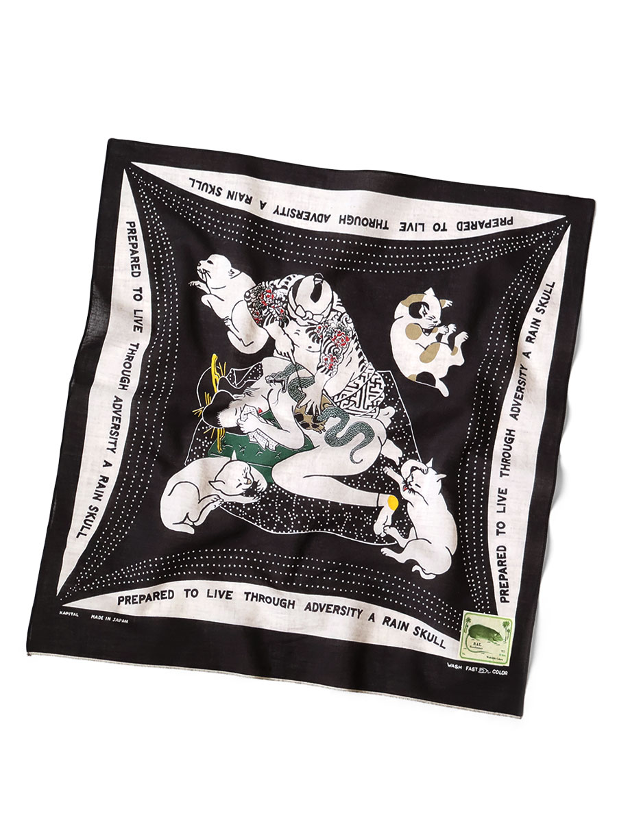 fastcolor セルビッチバンダナ（RAIN SKULL NO WOMAN NO CRY） | KAPITAL