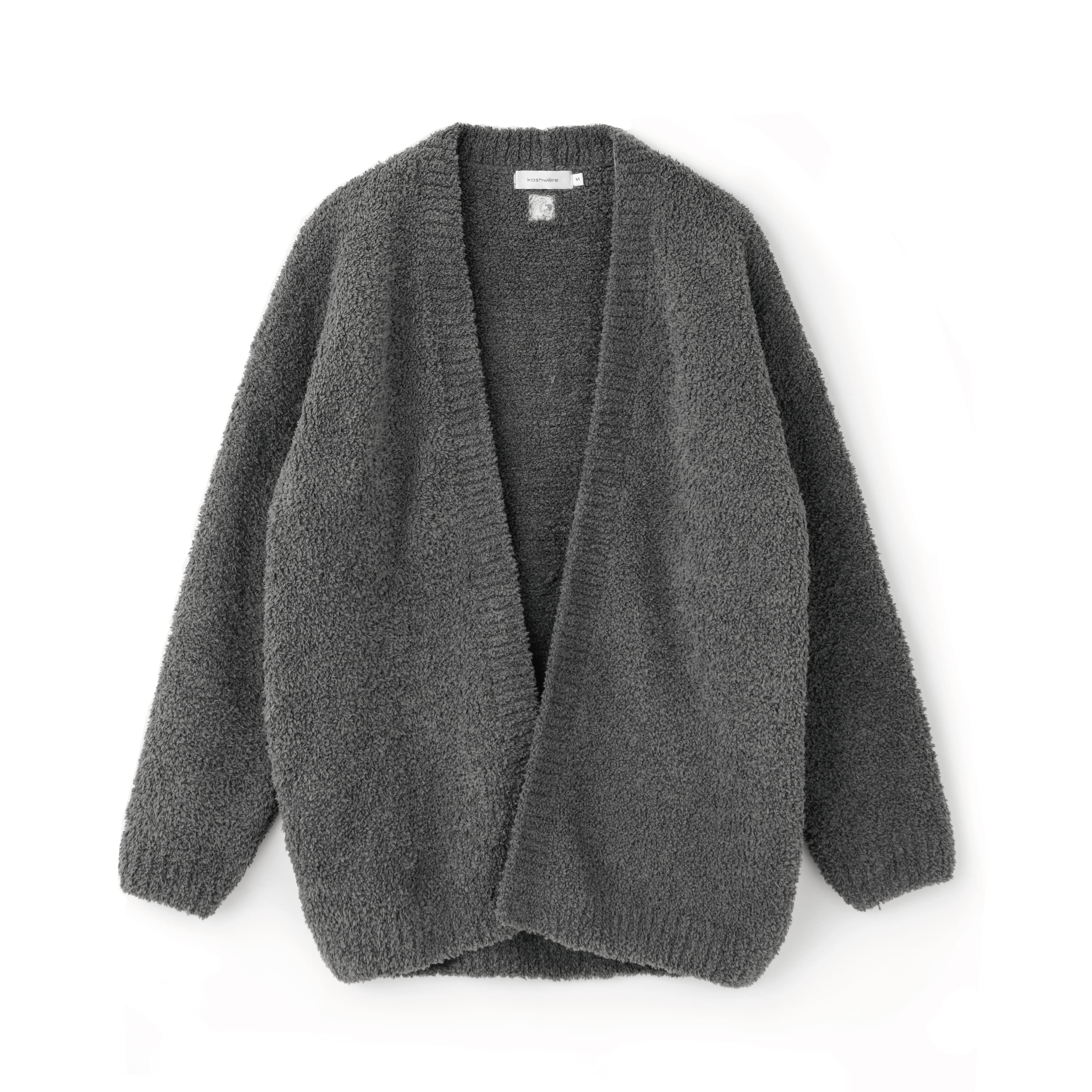 BOYFRIEND CARDIGAN(M medium gray): WEAR | kashwere Japan