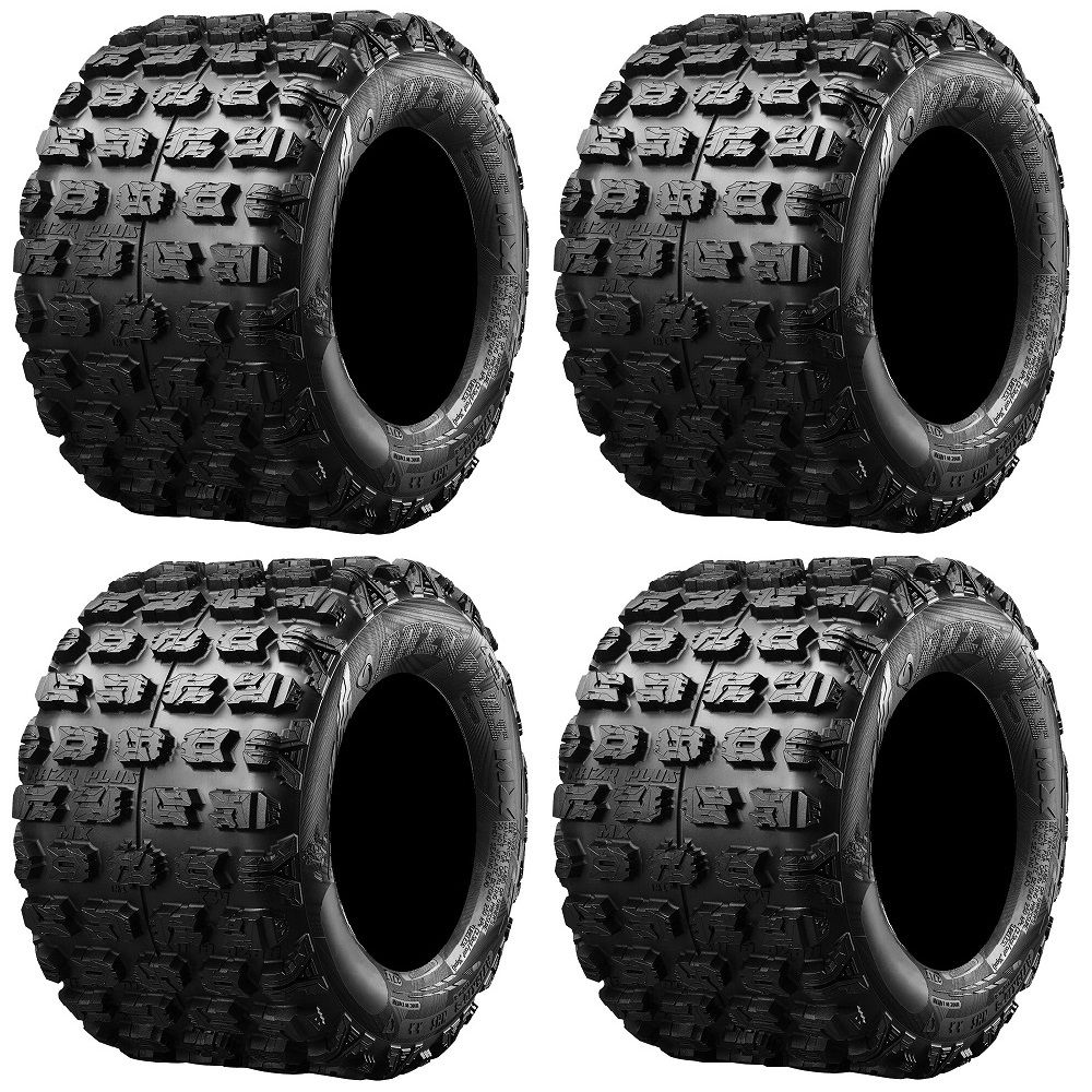 Full set of Maxxis Razr Plus MX (4ply) ATV Tires 18x10-8 (4)