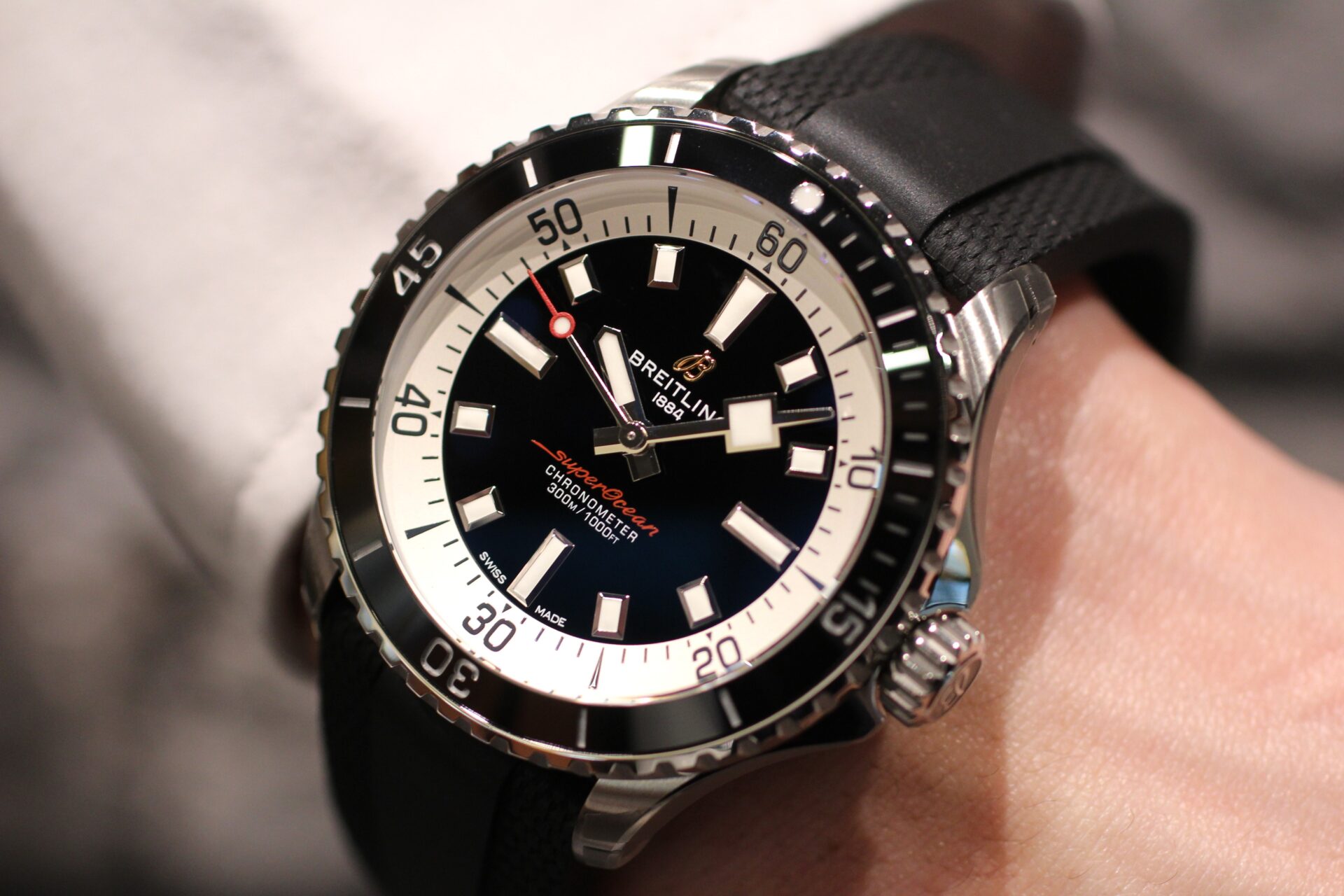 ブライトリング】スーパーオーシャン オートマチック 42 黒文字盤 SS