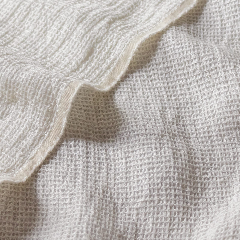 タオル クロス リネン ワッフル生地 - 洗いこまれたリネンワッフル60