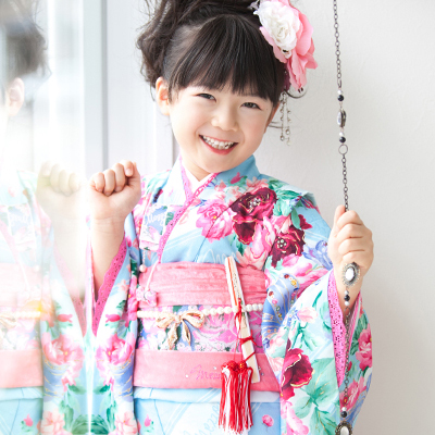 七五三 着物 レンタル 7歳 四つ身セット 320096 Mezzo Piano