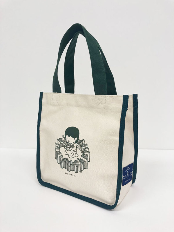 ヨシタケシンスケ×紀伊國屋書店 本の虫トート スクエア グリーン