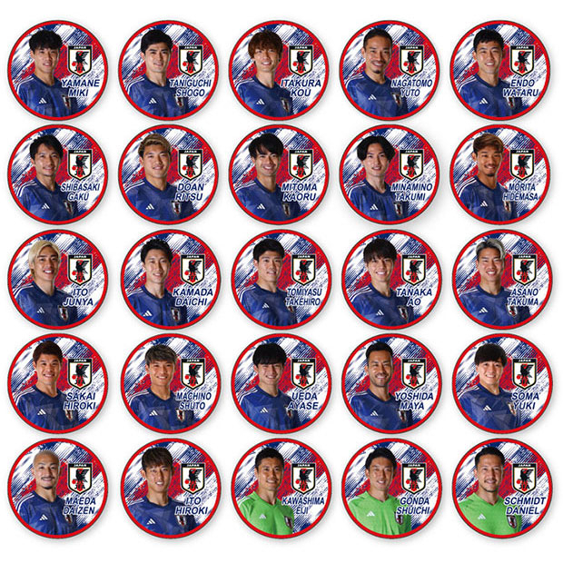Kemari87 KISHISPO / サッカー日本代表 プレーヤーズ缶バッジ o5-503