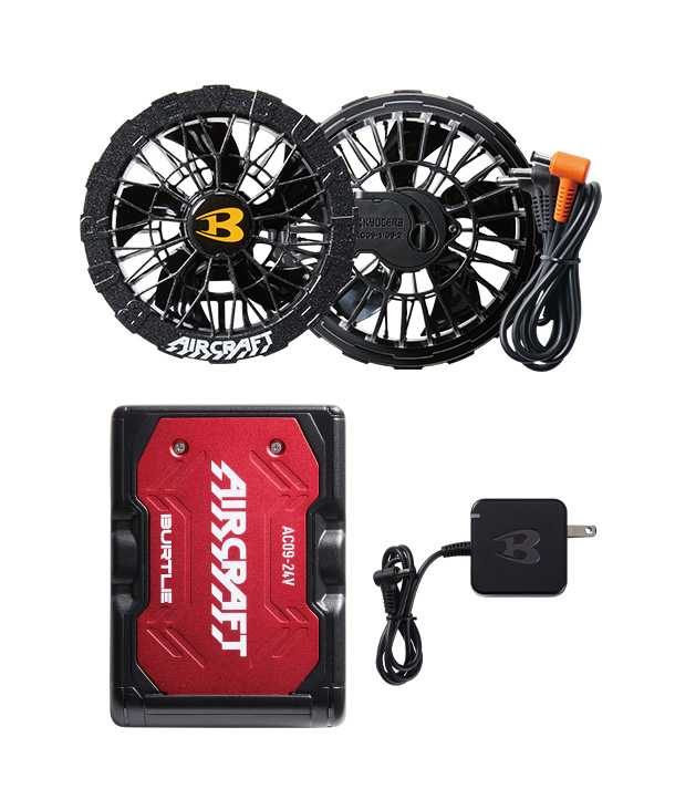 BURTLE AIR CRAFT マットブラックバッテリー+アーバンブラックファン