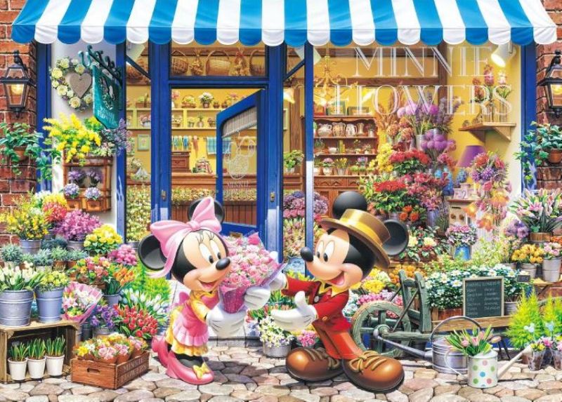 □300ピースジグソーパズル ミニーのフラワーショップ テンヨー D-300