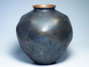 玉川堂 銅製打出肌 銅製花瓶 花器 花入れ 茶道具 | 東京世田谷の買取