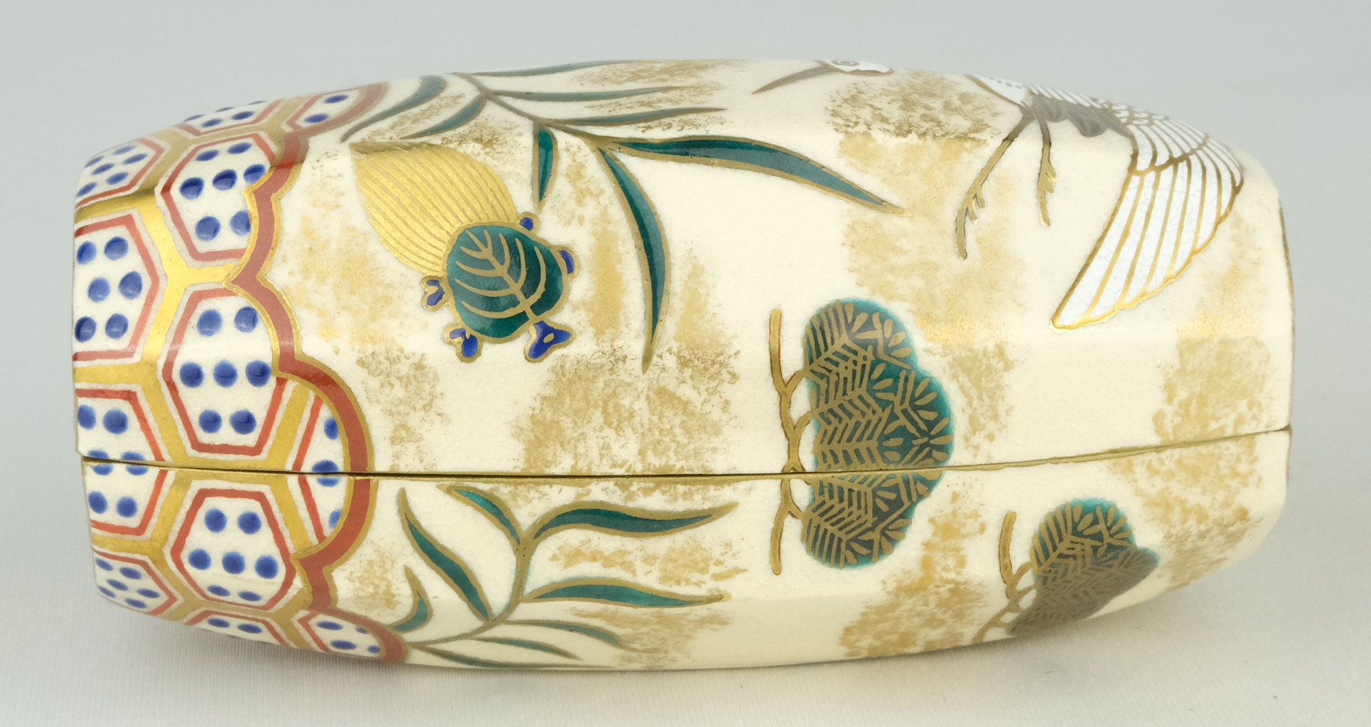 栗山園オンライン通販部 / 【出物】 色絵ぶりぶり香合 清閑寺窯（杉田