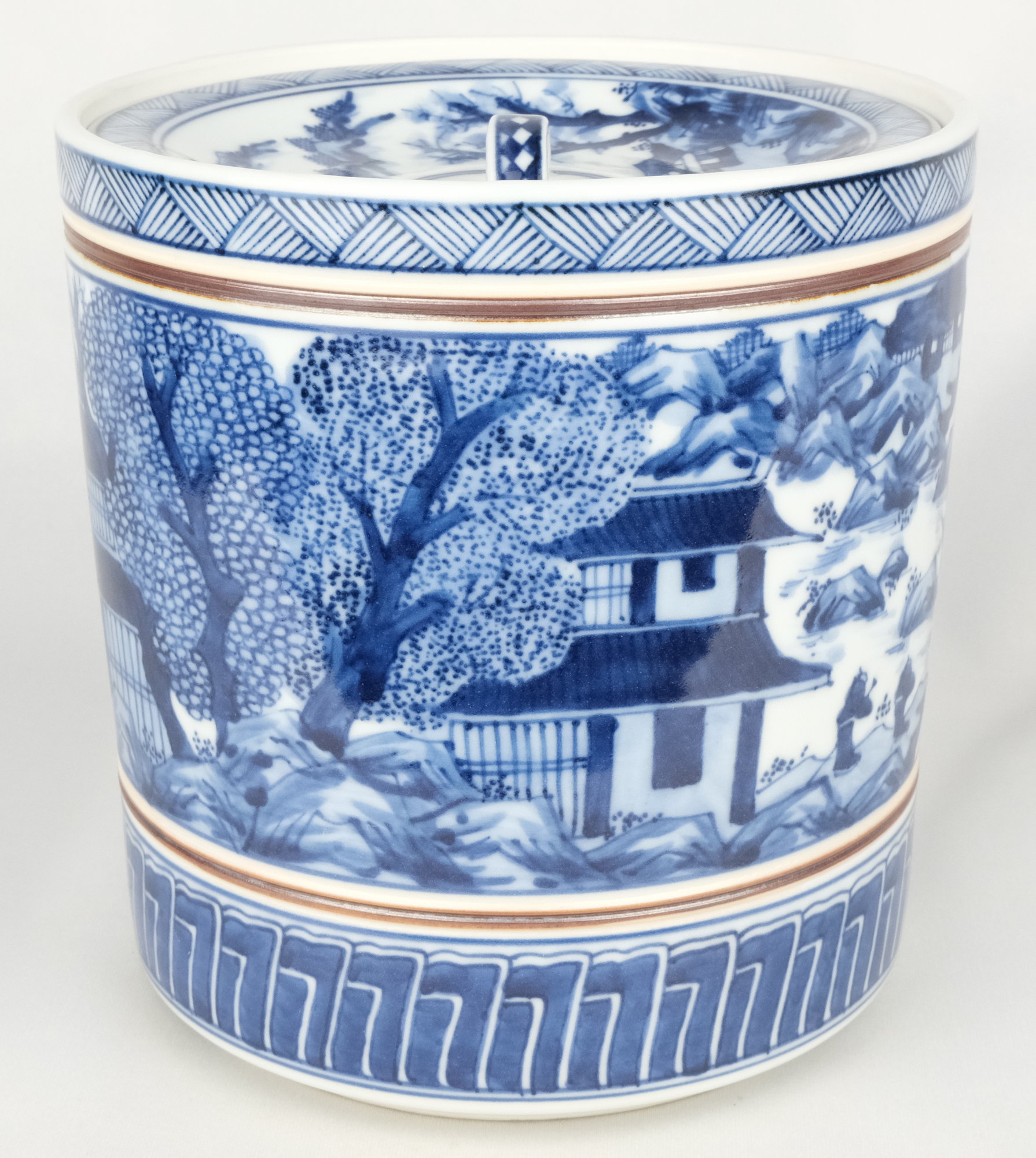 栗山園オンライン通販部 / 【出物】 染付山水皆具 西村徳泉