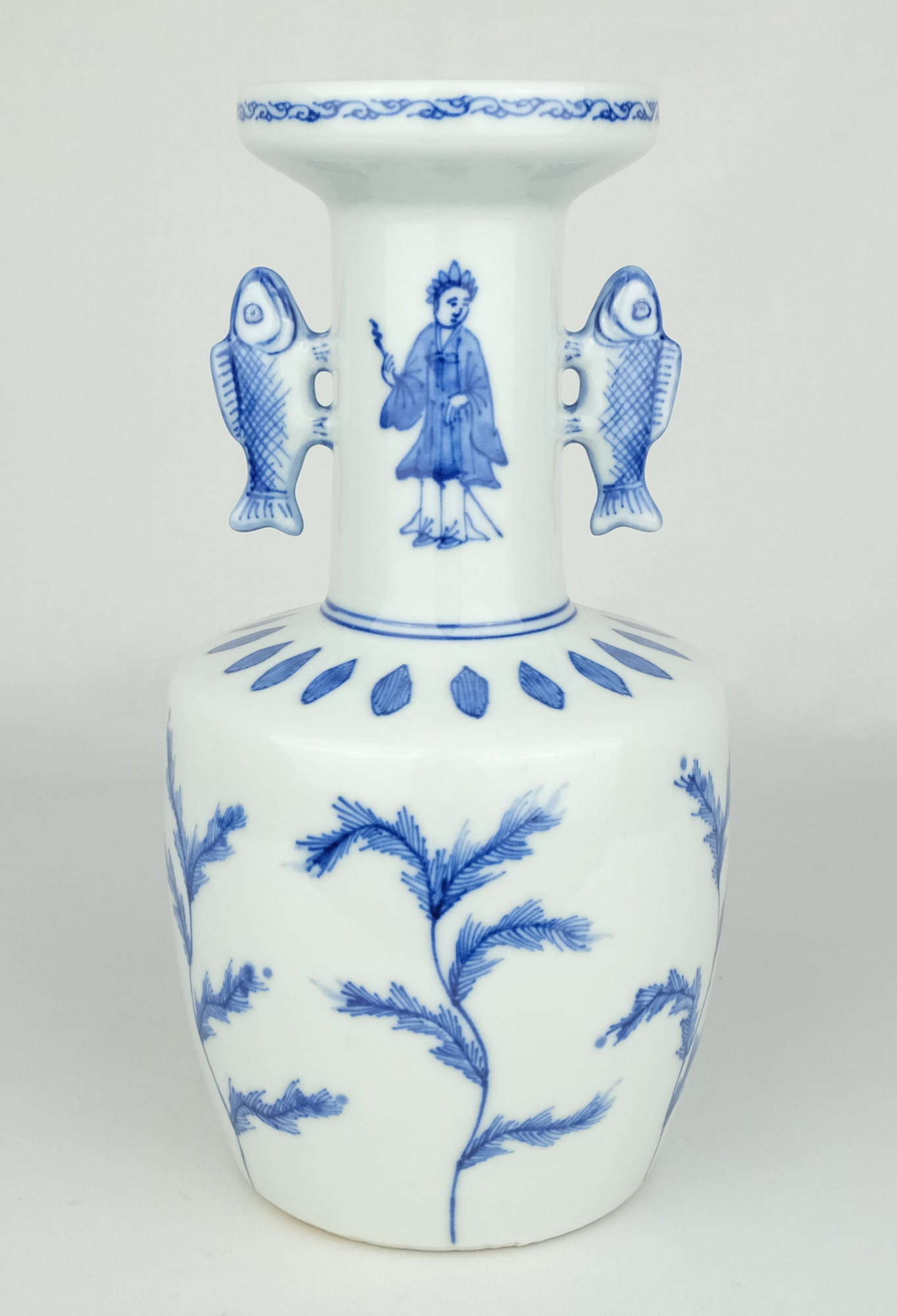 栗山園オンライン通販部 / 【出物】 染付写高砂花入 2代矢口永寿