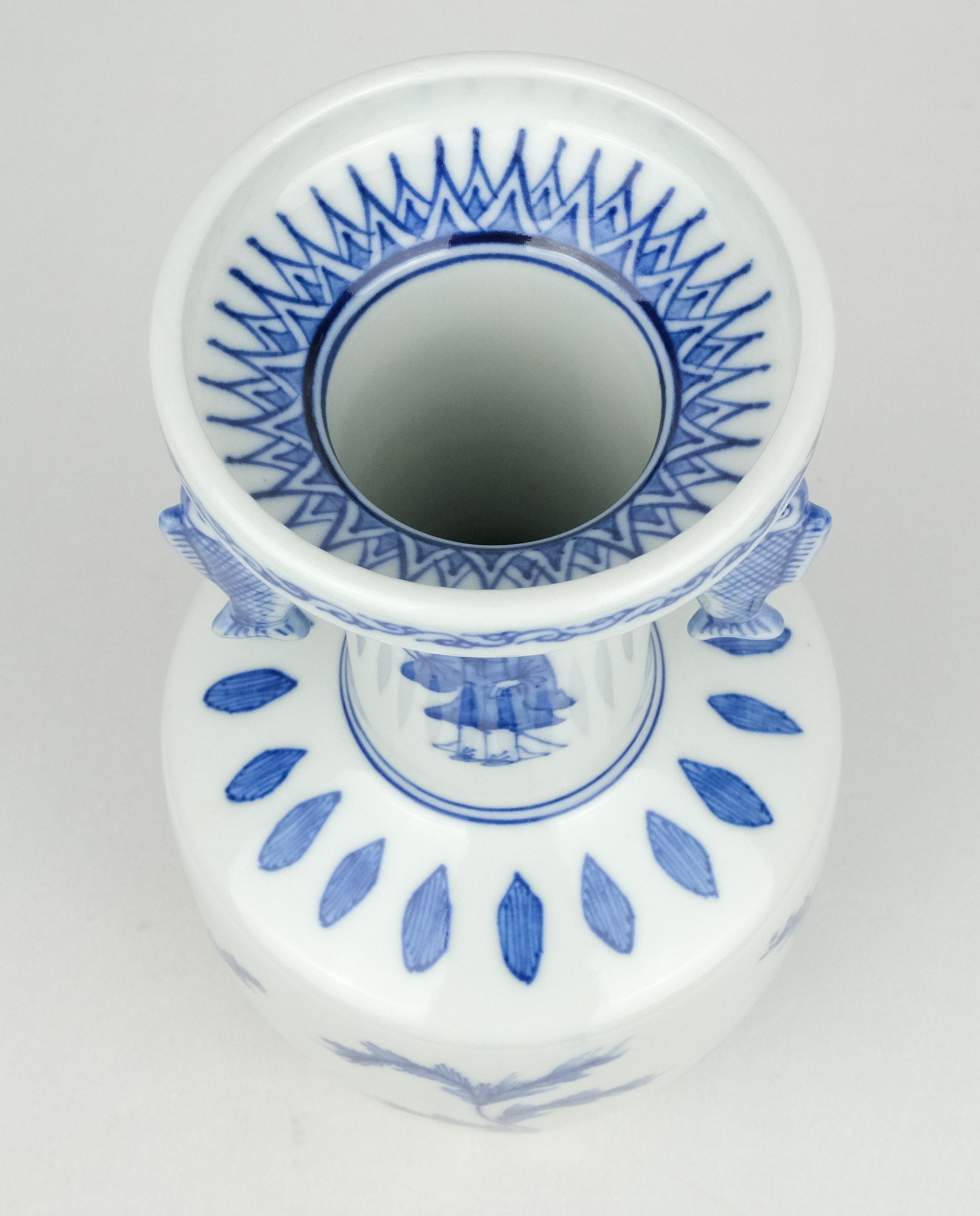 栗山園オンライン通販部 / 【出物】 染付写高砂花入 2代矢口永寿