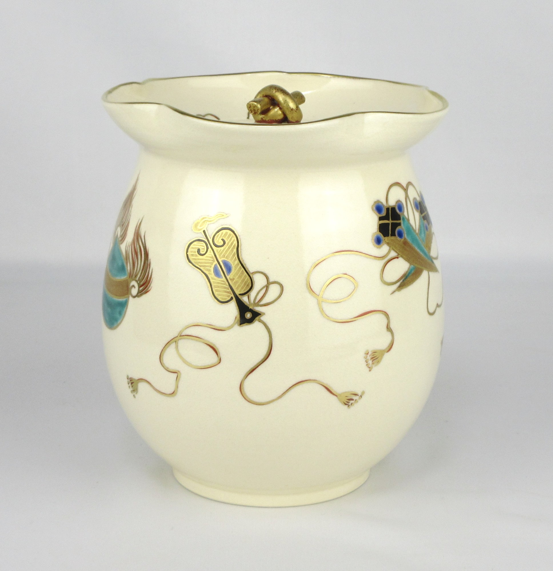 栗山園オンライン通販部 / 【出物】 色絵宝文砂金袋水指 橋本城岳