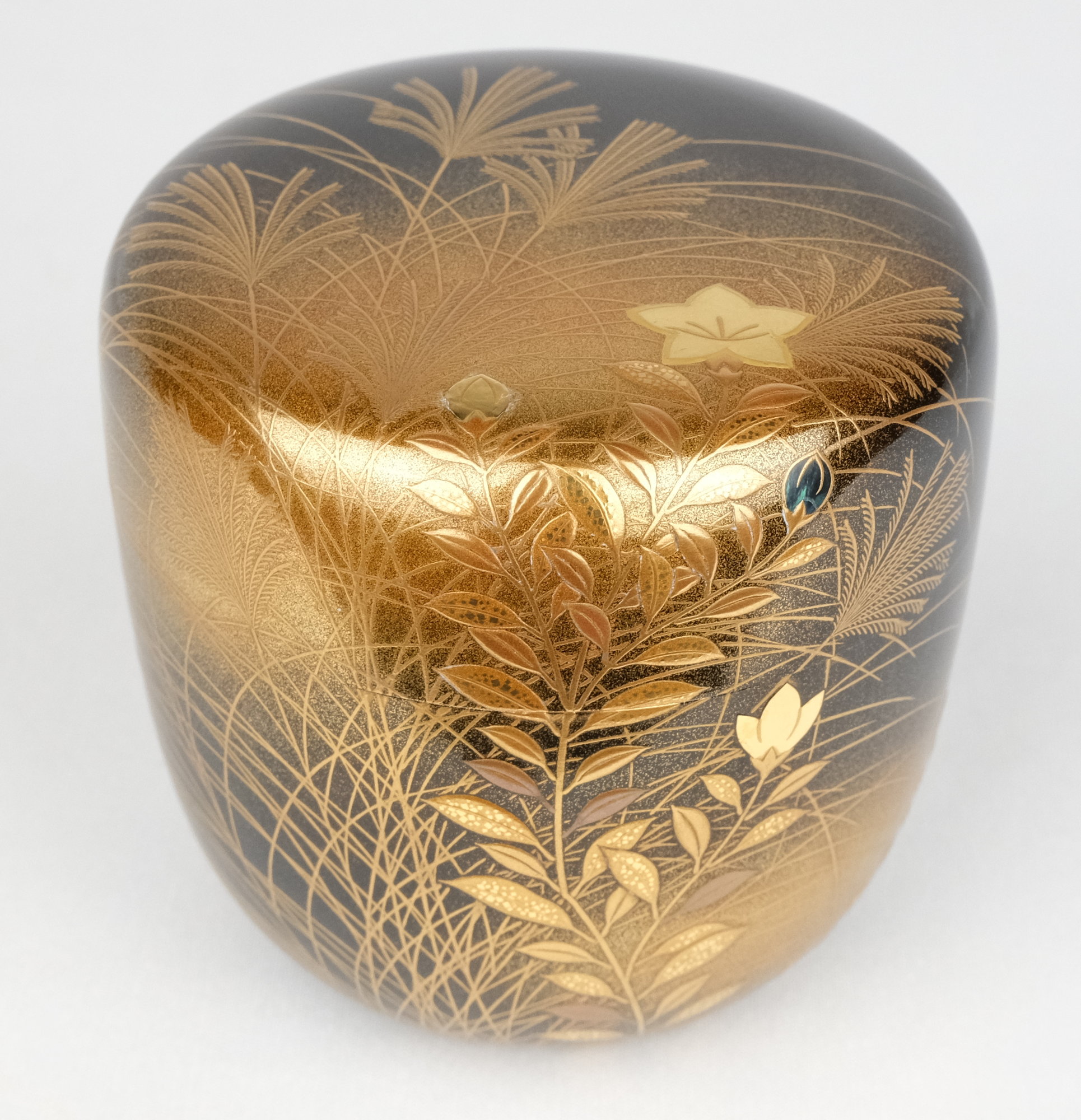 栗山園オンライン通販部 / 【出物】 秋草蒔絵棗 西村松逸 鵬雲斎書付