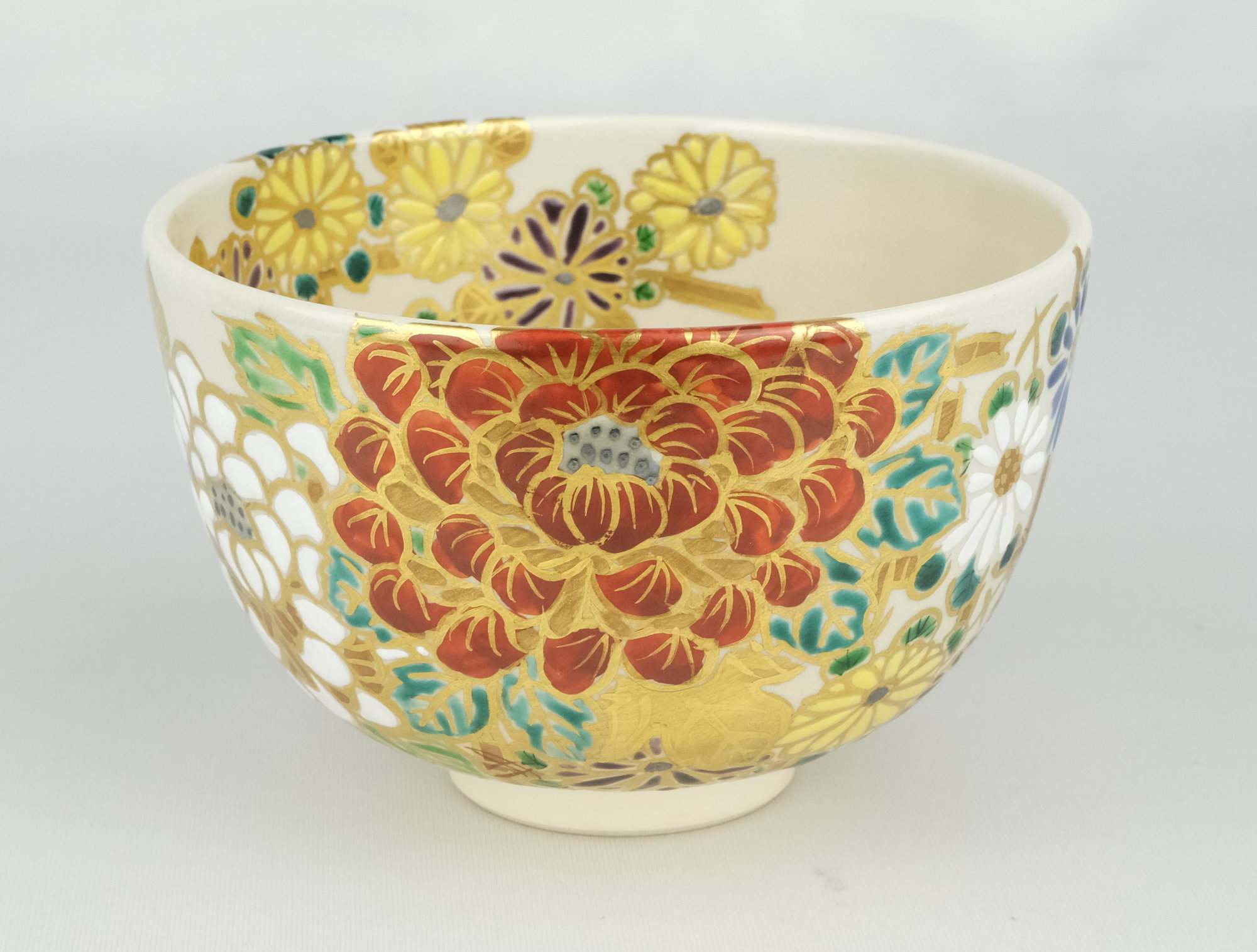 栗山園オンライン通販部 / 【出物】 菊絵茶碗 宮川香林