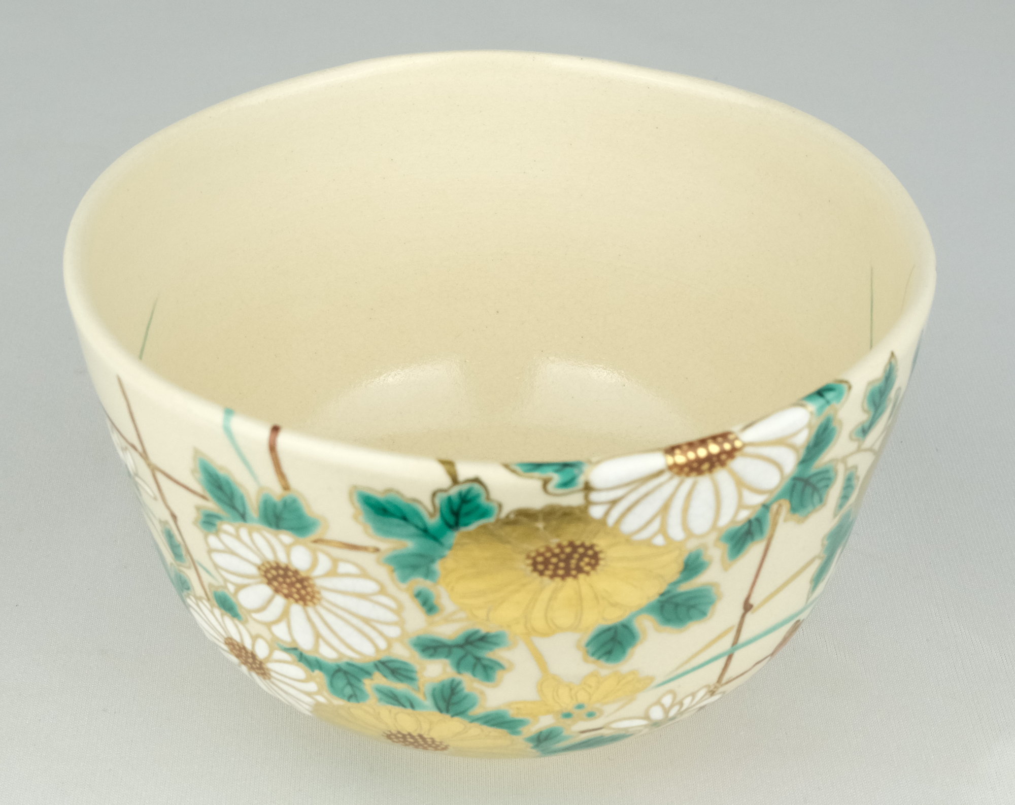 栗山園オンライン通販部 / 【出物】 仁清写菊茶碗 16代永楽善五郎(即全