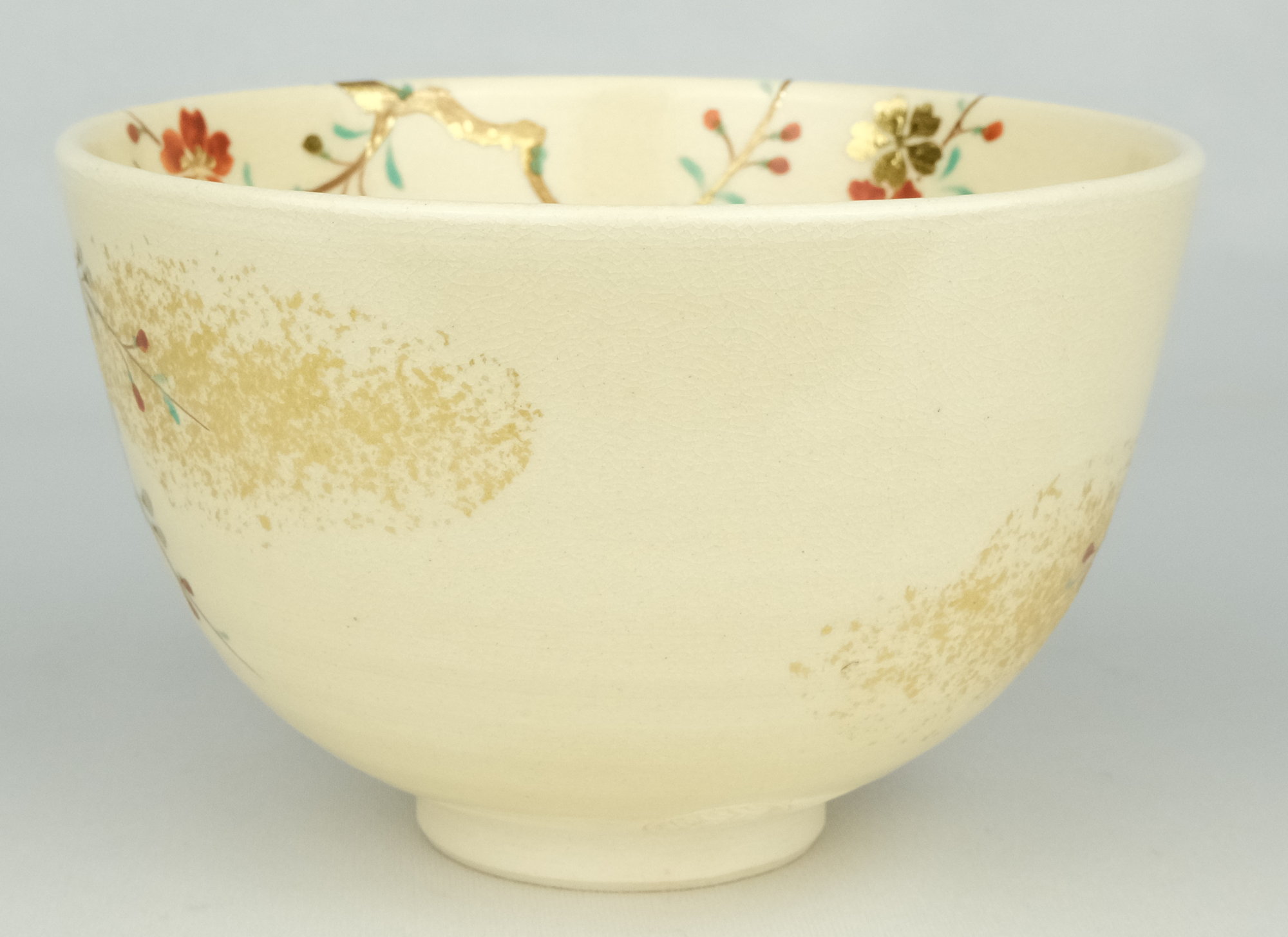 栗山園オンライン通販部 / 【出物】 仁清写桜茶碗 16代永楽善五郎(即全)