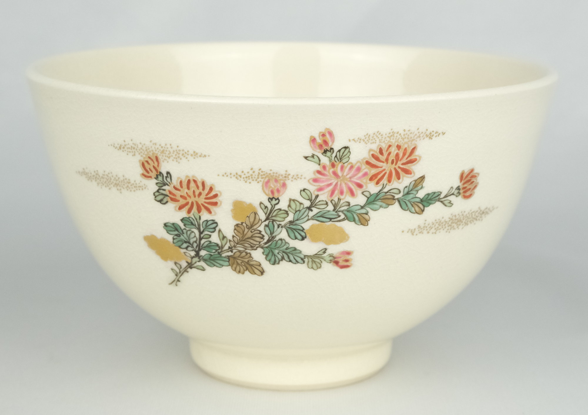 栗山園オンライン通販部 / 【出物】 薩摩赤菊図茶碗 15代沈壽官