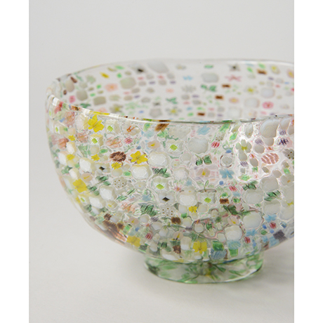 HP6 江波冨士子 茶碗 花の庭 ／ ENAMI Fujiko Chawan | しぶや黒田陶苑