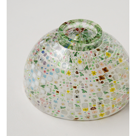 HP6 江波冨士子 茶碗 花の庭 ／ ENAMI Fujiko Chawan | しぶや黒田陶苑