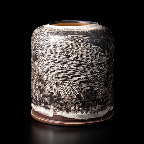 八木一夫 翔鳥花壷 | しぶや黒田陶苑