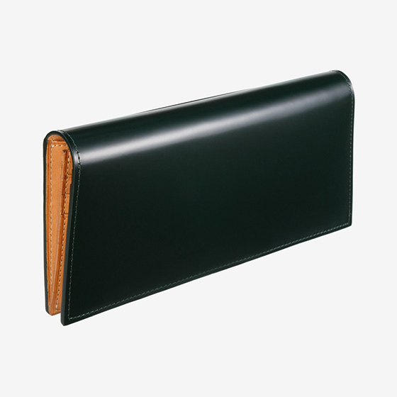 コードバン つや有り 長財布 小銭入れ付き （バーガンディ） | 黒川鞄