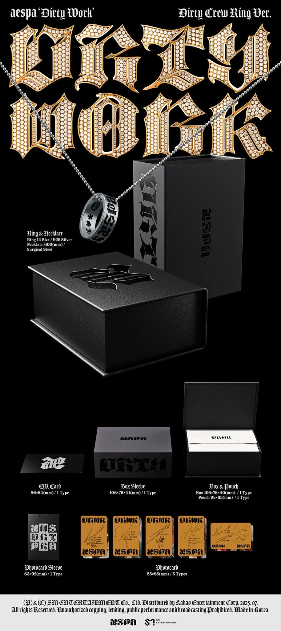 aespa - Dirty Work - Kpop Exchange Collection