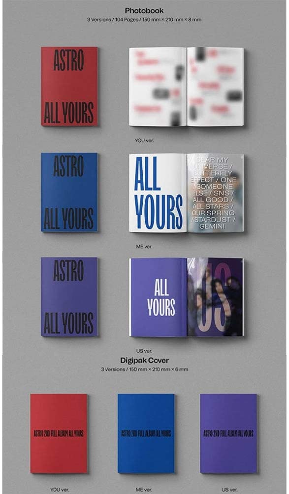 Astro - [All Yours] (2nd Album 3 Version SET) – kpopalbums.com