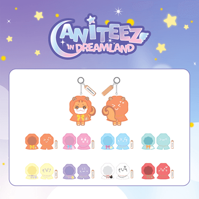 ATEEZ X ANITEEZ IN DREAMLAND OFFICIAL MD KEYRING OUTFIT (WISH