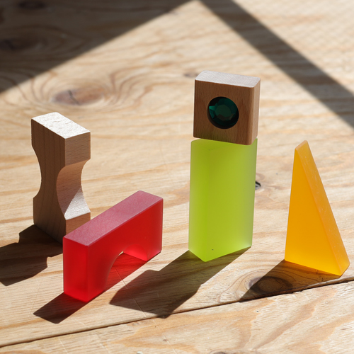 Dusymaデュシマ社 ファンタジー積木：ウールレンガ積み木の補充に