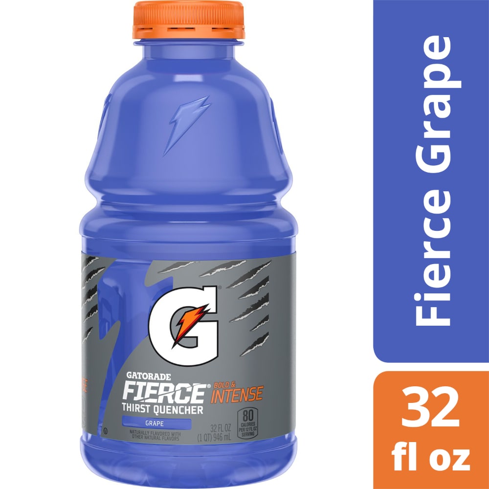 Gatorade Thirst Quencher Purple Fierce Grape Electrolyte Enhanced