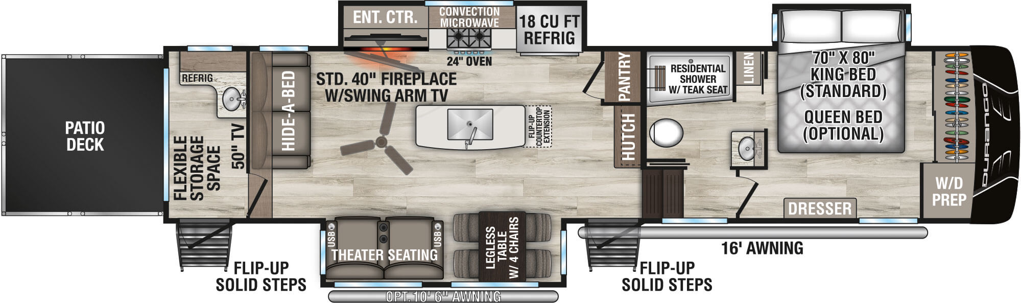 Durango D341RPT Fifth Wheel | KZ RV
