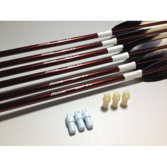 mizunoカーボン用 筈 6個入り 】 弓道 和弓 SSTミズノカーボン 弓