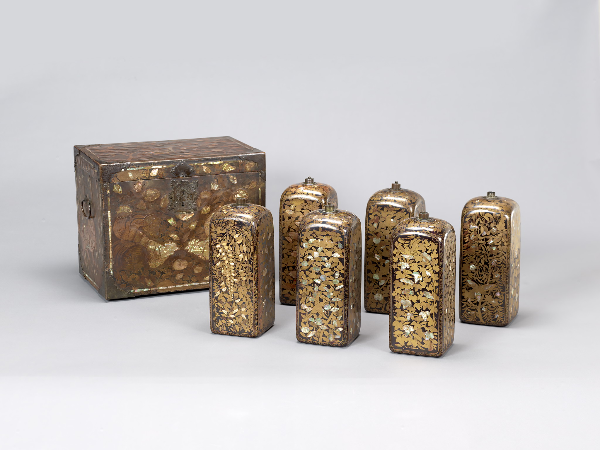 中国古銅漢詩花刻斑竹細工八角香炉在銘UR7587